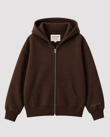 ZIP UP HOODIE Espresso