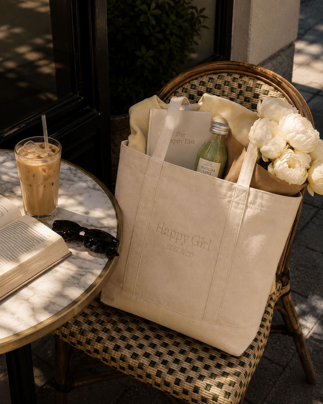 Happy Girl Tote Bag