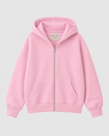ZIP UP HOODIE Powder Pink