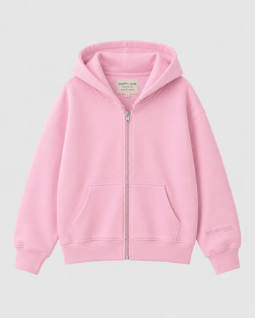 ZIP UP HOODIE Powder Pink