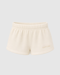 Women's sweat shorts in cream