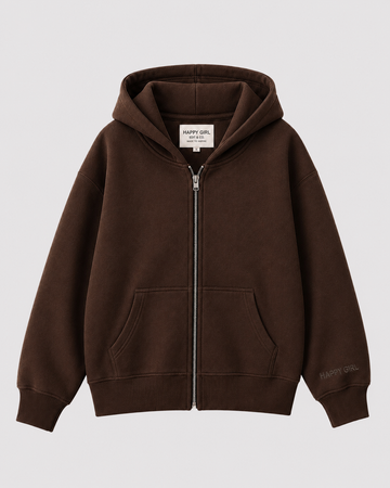 ZIP UP HOODIE Espresso