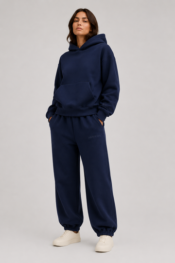 Pullover Hoodie + Joggers  Navy