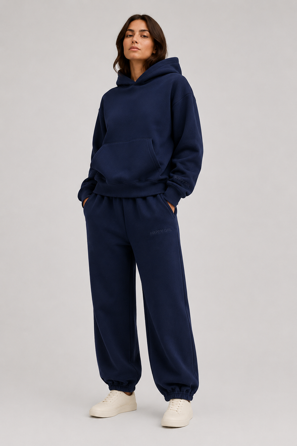 Pullover Hoodie + Joggers  Navy